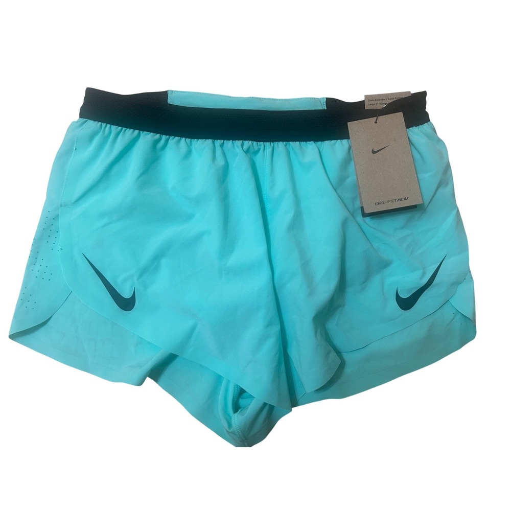 Nike Dri-FIT ADV Racing Shorts Mens S Teal New 2 Inch Running FN3349-354